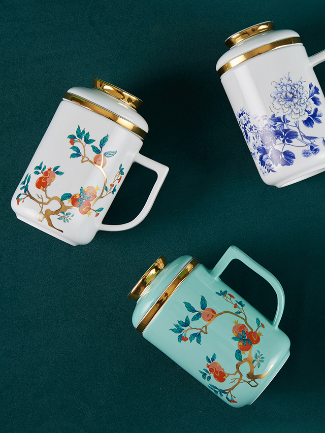 中国风三件套滤茶杯